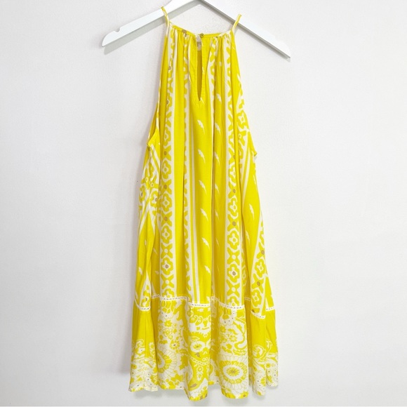 NWT Anthropologie Forever That Girl Halter Tunic Mini Dress Yellow XS - Picture 8 of 10